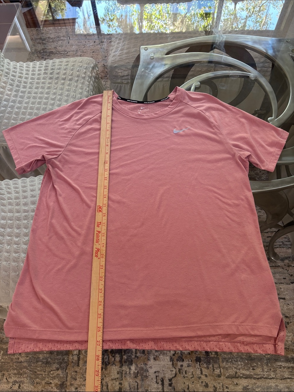 Nike Men’s Pink Short Sleeve Dri-FIT Training Tee